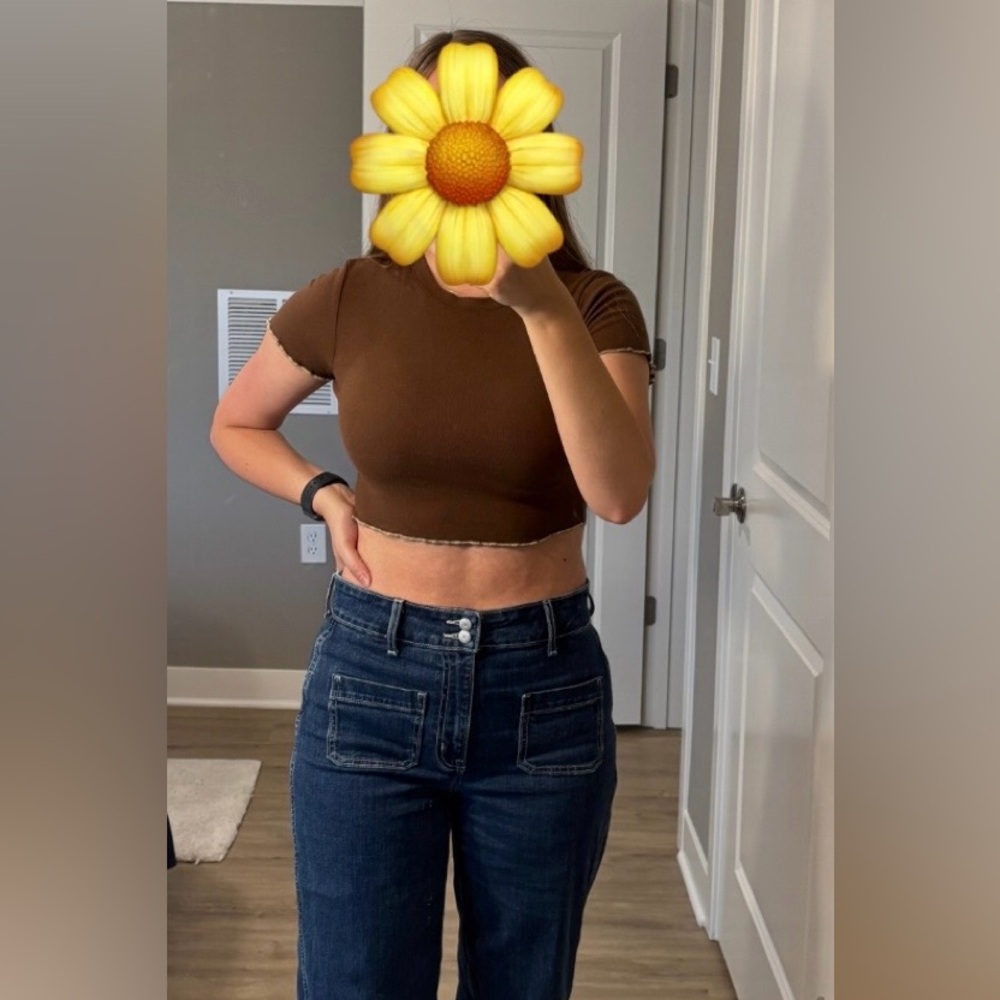 Brown Crop Top
